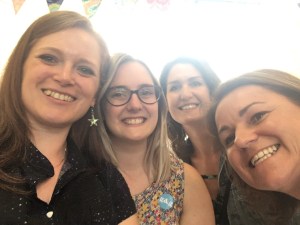 With Abi, Lucy and Ali